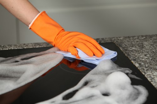 Detailed bathroom cleaning in a Wimbledon property before move-in