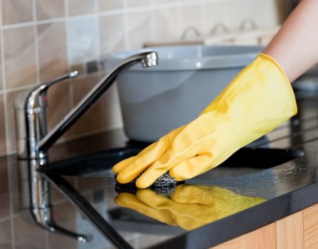 Professional cleaning of building frontage in Wimbledon