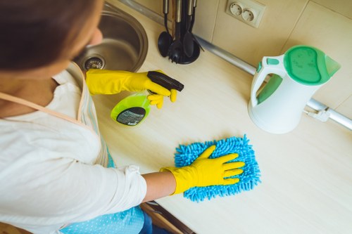 Professional oven cleaning service for a Wimbledon home kitchen